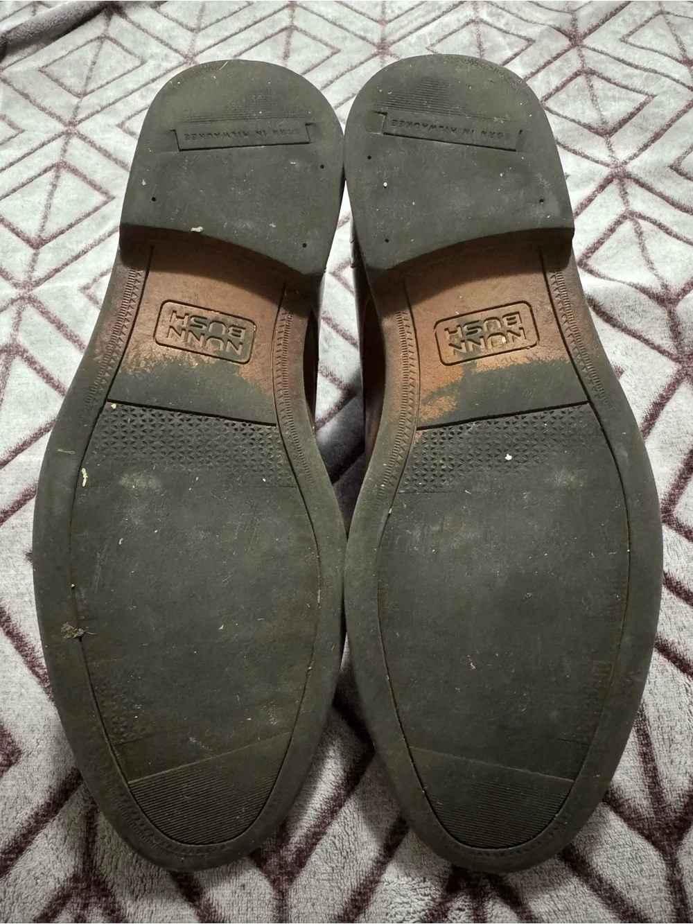 Nunn Bush Chestnut Brown Leather-like Chukka Boots